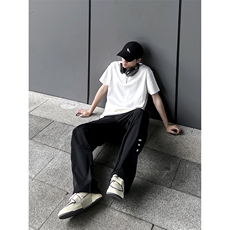 B221美式ins街头hiphop休闲情侣宽松运动裤子LK23117-P60控78，男装休闲裤，电商B221