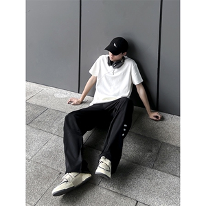B221 美式ins街头hiphop休闲情侣宽松运动裤子 LK23117-P60 控78图片
