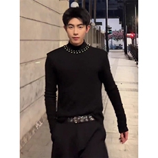 JY619-P52高质量冬季打底针织毛衣男，男装T恤，星座1501-3