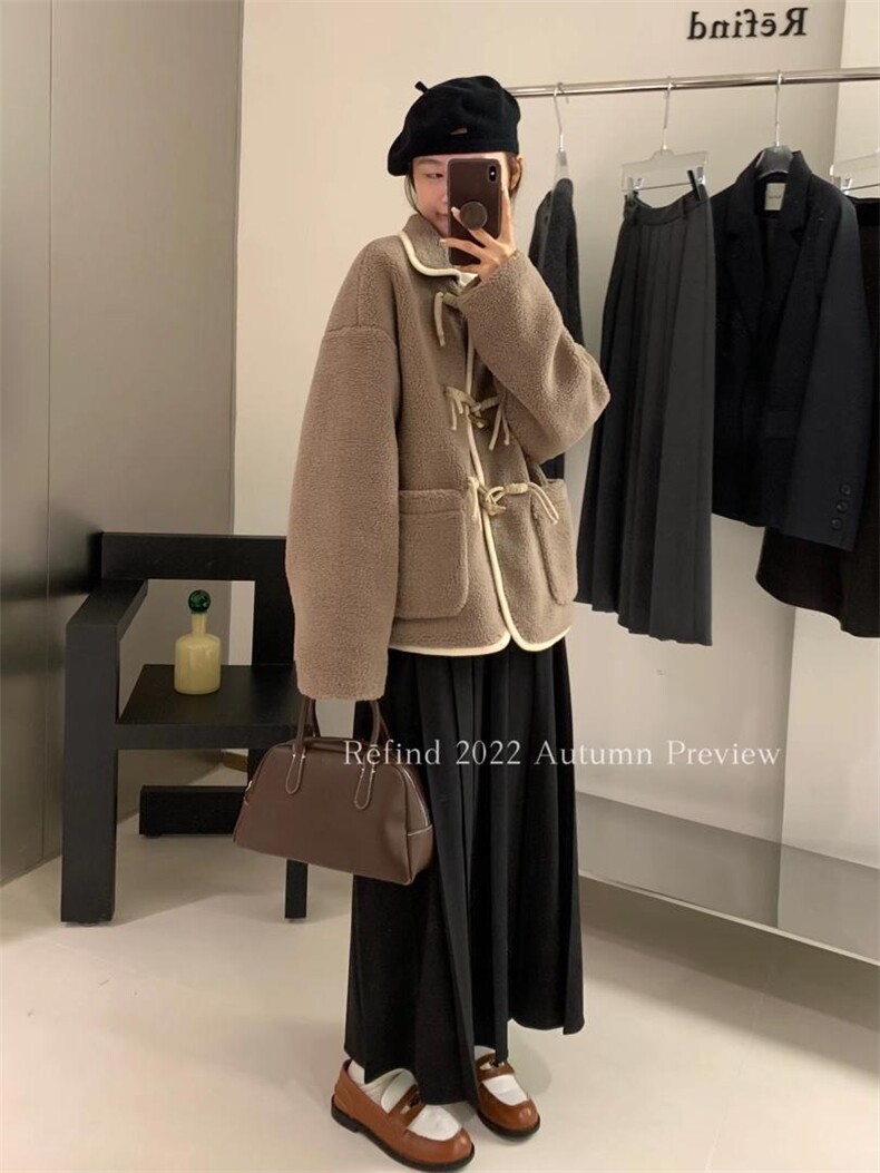 【现货】性价比极高的跑量款两穿小服?羊羔毛外套，女装棉衣/棉服，Refind