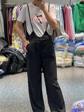 夏季新款韩版洋气减龄背带裤，其它，L·H·X