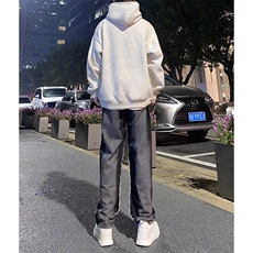 博主图牛仔裤男秋冬微喇叭cleanfit裤子-KZA40-P60，男装牛仔裤，星座1007（原301D）