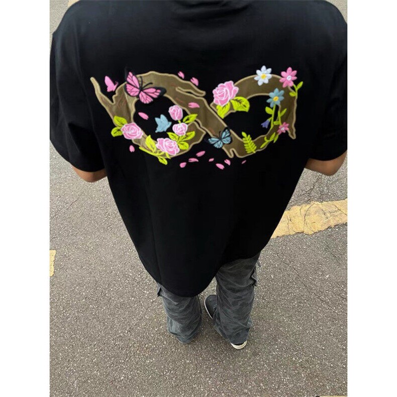 原版前后刺绣纯棉短袖ZX0258-特批35,男装T恤,星座313A(原308A-2)