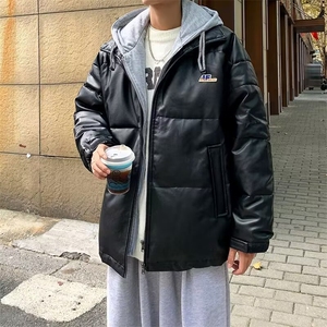 日系皮棉衣时尚原宿百搭气质潮流慵懒文艺简约新款ins流行图片