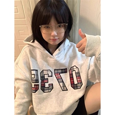 5376-P50原版做工华棉复合休闲宽松卫衣薄款/加绒，女装卫衣/绒衫，星座617A-2