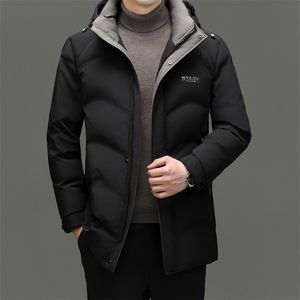 DF31805钱塘2020-2时尚简约冬季厚款连帽中年男士羽绒服P303图片