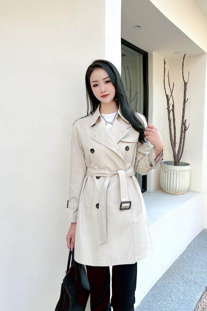 春季新品风衣，女装风衣，春语雨桐