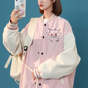 中性风春秋季情侣棒球服男女休闲夹克女时尚外套男BQF291-P50