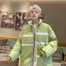 港风双面穿全刺绣立领加厚保暖棉服男XZ213-GKMY8865-P148控168，男装棉衣，星座213