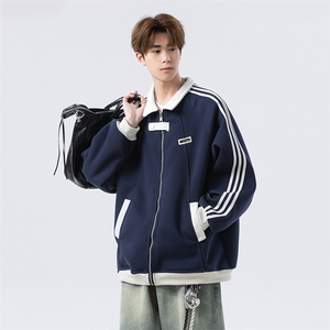 420g-高品质-拼接条纹设计感外套男 cp122-特p49图片
