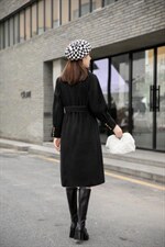 冬装新款：双面羊绒大衣中长款M一X乚，其它，拉思维加丝