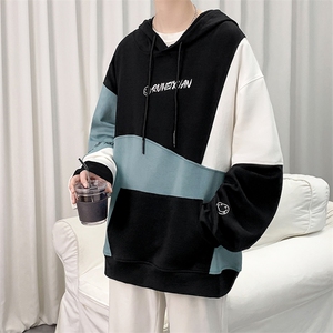 7XL-M港风长袖卫衣男2023春新款主推货足休闲胖子上衣加肥加大码图片
