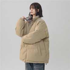抖音得物美式潮流高品质格子三防加厚羽绒棉衣外套棉服MY5555-P68，男装棉衣，星座610B-1