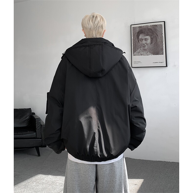 棉服男冬季新款港风宽松连帽棉衣MF9006-P90,男装棉衣,星座214-3