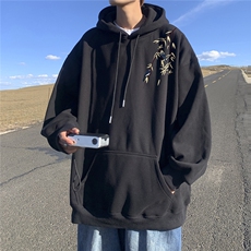 冬季刺绣卫衣男宽松连帽D329-QM650-特P55控88，男装卫衣，电商D329
