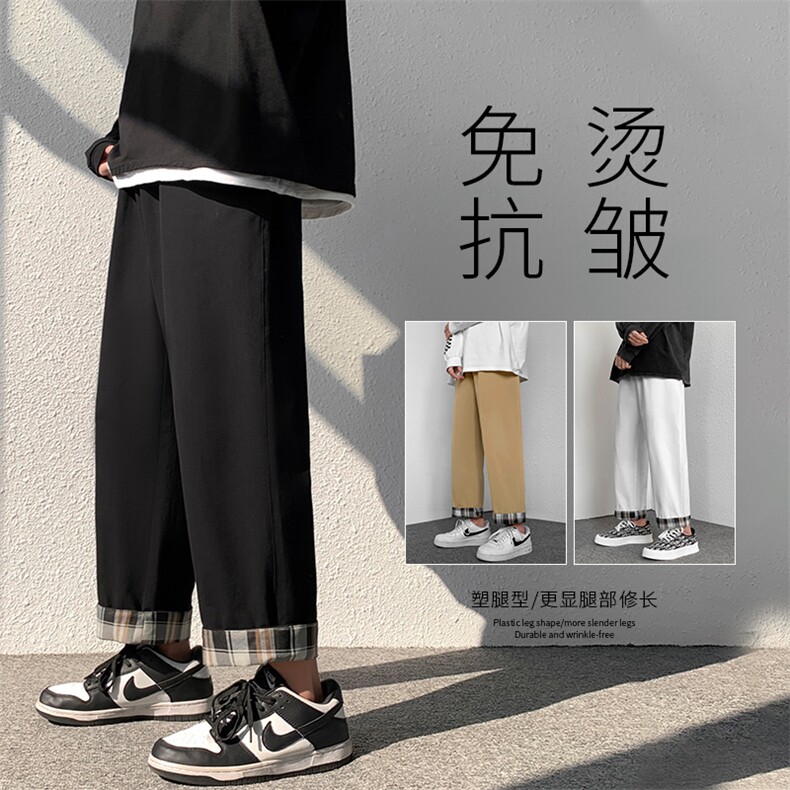 2022高街风运动潮流百搭抗皱休闲九分卫裤K615-特批：35,男装休闲裤,星座718-1