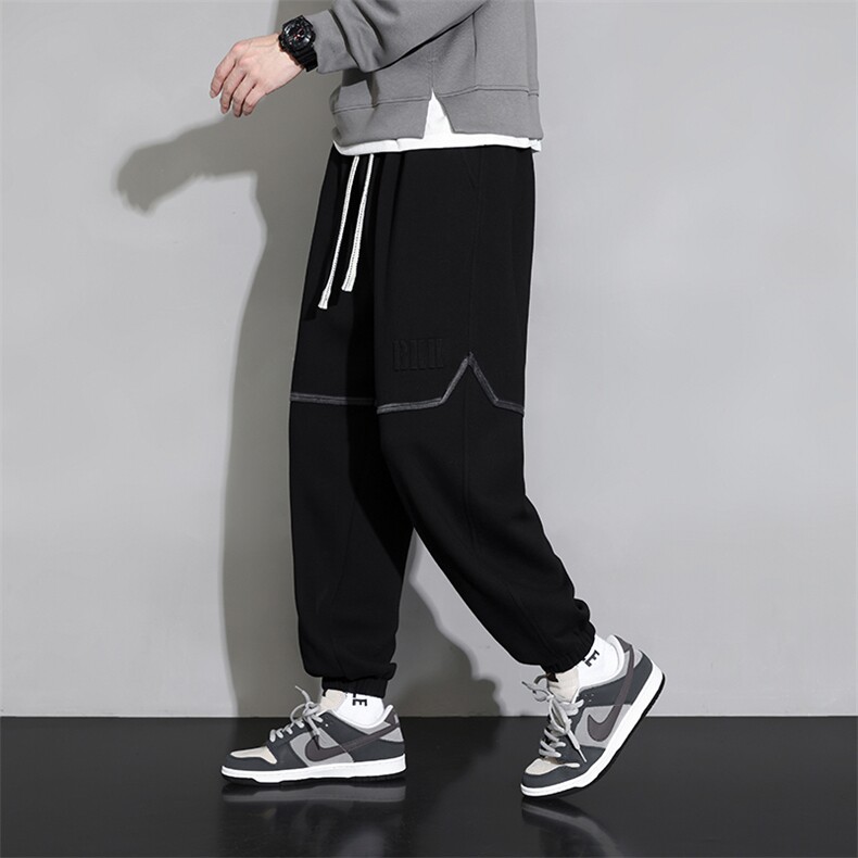 主推棉M-8XL秋季新款大码束脚潮流休闲卫裤109-K306-P50,男装休闲裤,星座109-1