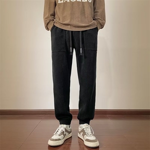 男秋季新款港风灯芯绒束脚休闲裤X2362P34图片