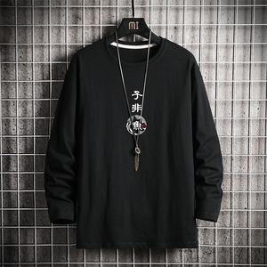 TX3070-P25 加绒-P35 纯长袖t恤男大码圆领打底衫体恤上衣服图片
