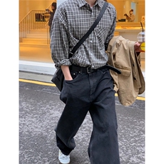 男士长袖衬衫小格子cityboy潮流翻领衬衣春休闲外套男922P45，男装衬衫，星座710