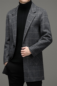 BHL-86103钱塘2020-2秋冬季新款休闲百搭中年男士毛呢外套P275图片