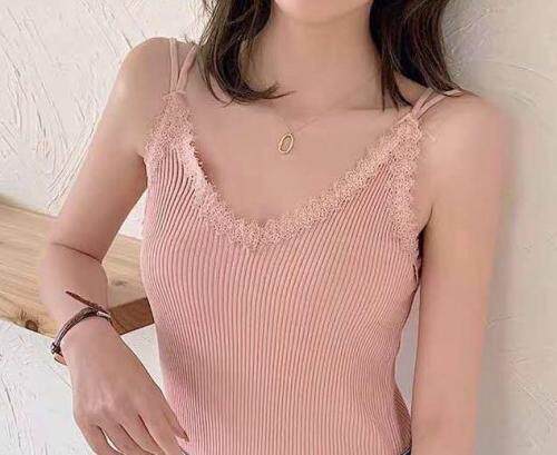 蕾丝花边美背款打底衫，女装，魅力元素