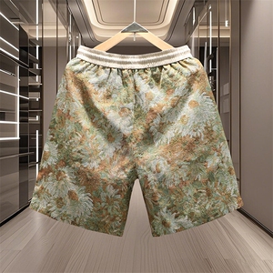 数据复古印花满印简约休闲夏季沙滩cleanfit短裤 DK2531 P25图片