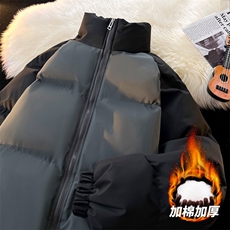 深灰拼接黑袖