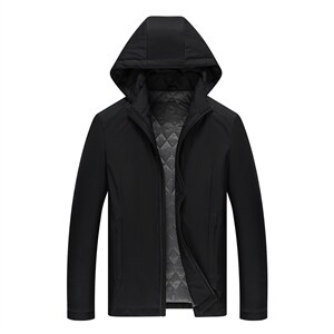 冬季新款休闲棉衣男冬装中年男连帽棉服爸爸外套SFT81708-P195图片
