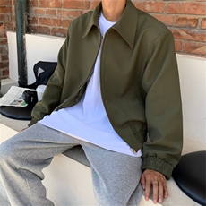新款美式复古设计感小众短夹克外套男炸街中性短装上衣J2145-P60，男装夹克，星座1008
