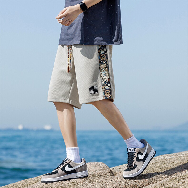 M-8XL大码胖男生宽松五分裤运动短裤男K59-P28,男装牛仔裤,星座209