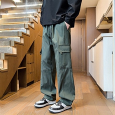 春季工装休闲裤男士直筒宽松长裤户外潮流运动裤A266-KZ1106-P30，男装工装外套，电商A266