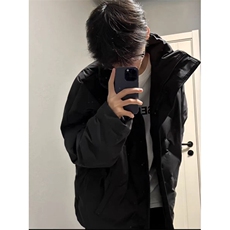冬季加厚棉服男女立领美式复古菱格设计感痞帅外套面包服WL13-P88，男装棉衣，星座1008