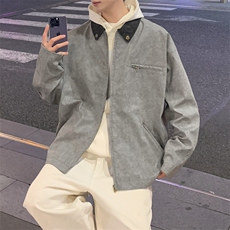 2025秋季新款中性风户外夹克男撞色翻领外套DSA157B-J2507-特P85，男装夹克，电商A157B