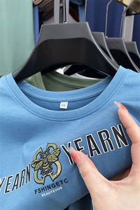 男士短袖t恤时尚休闲夏天宽松2023夏季新款中年打底衫上衣服体恤图片