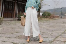 纯苎连衣裙小衫裤子裙子衬衣 时尚风 风淑女风休闲风，女装连衣裙，川哲