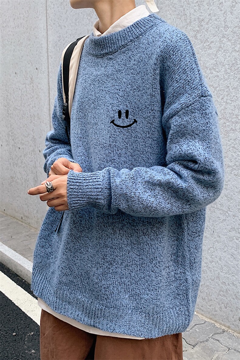 M19204-P45加绒款-P65加厚加绒毛衣男大码毛线衣男针织衫男线衫,男装针织衫/毛衣,电商A040