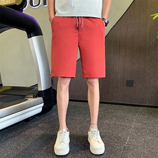 2024夏季新款休闲纯色松紧腰修身短裤五分裤男K202-p35控49，男装休闲裤，电商D303
