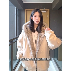 现货高品质美式高街冬季重磅硬挺短款座山雕毛领棉衣男女加厚外套，男装棉衣，电商A486