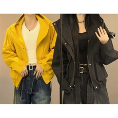 龙叨叨同款美式纯色夹克，网图-A061-AJ01634-特P85，男装夹克，电商A061