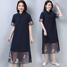 连衣裙2021年春季长裙韩版时尚休闲舒适修身简约气质潮流显瘦，女装连衣裙，奕阳依阁
