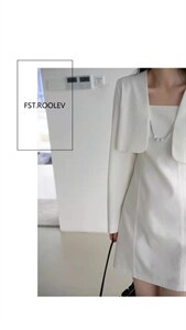 两件套西服裙图片