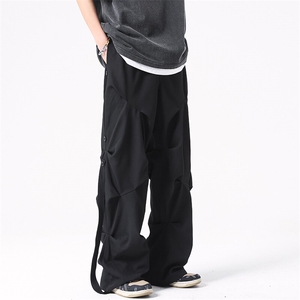 8XL-M 休闲裤男春夏加肥加大码西裤高街显瘦拖地裤9026p68控88图片