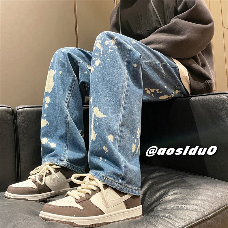 D232A-CN02-P50 控68 转化率超高 喷墨直筒休闲牛仔裤图片