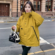 现货秒发2024冬装新款加厚韩版保暖棉衣棉服冲锋衣外套，女装棉衣/棉服，星宇服饰