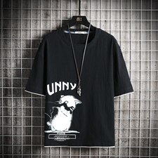 2021夏季新日系网格挂拍大码男印花亚麻短袖棉麻T恤T1003-P35，男装T恤，电商A001