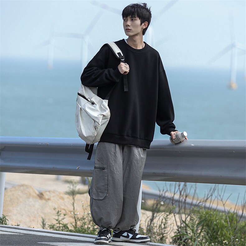 秋季新款男cityboy休闲百搭纯色卫衣男VE2001-P40控68图片