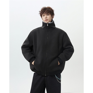 双面穿加绒加厚皮草毛呢大衣外套男座山雕保暖棉衣B289-M8717P148图片