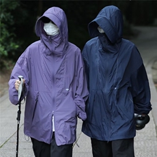 户外紫色防晒衣服男女夏季防紫外线山系轻薄透气皮肤衣连帽外套潮，男装防晒衣，星座302B-2