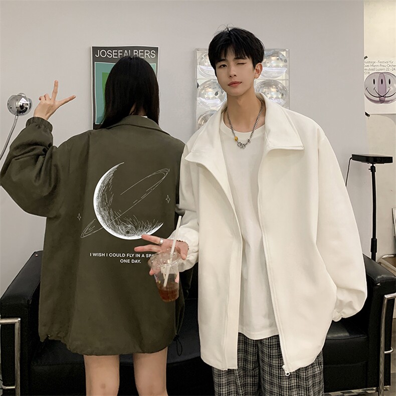 麂皮绒夹克男大码立领褂子外套JK85246-P68加绒款-P78,男装夹克,电商A040